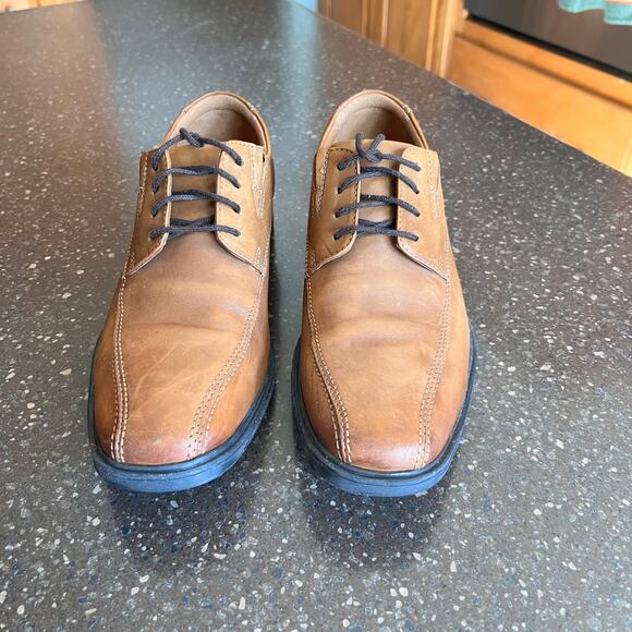 Clarks Men's Brown Lace Up Oxford Dress Shoes Size 8 #261300957070 - Picture 8 of 11